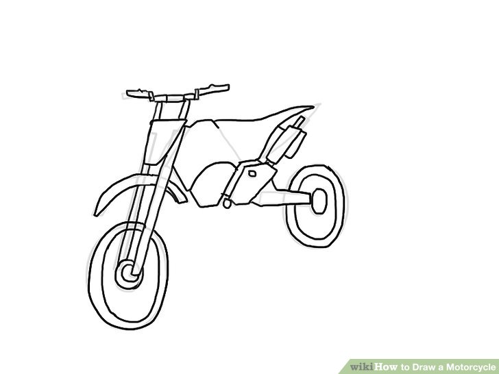 728x546 Ways To Draw A Motorcycle - Bike Drawing Pictures