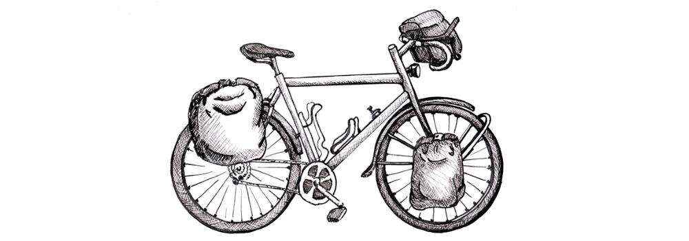 1000x350 bicycle touring how to start - Bike Drawing Pictures