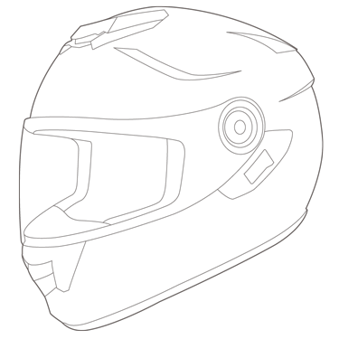 Bike Helmet Drawing at PaintingValley.com | Explore collection of Bike