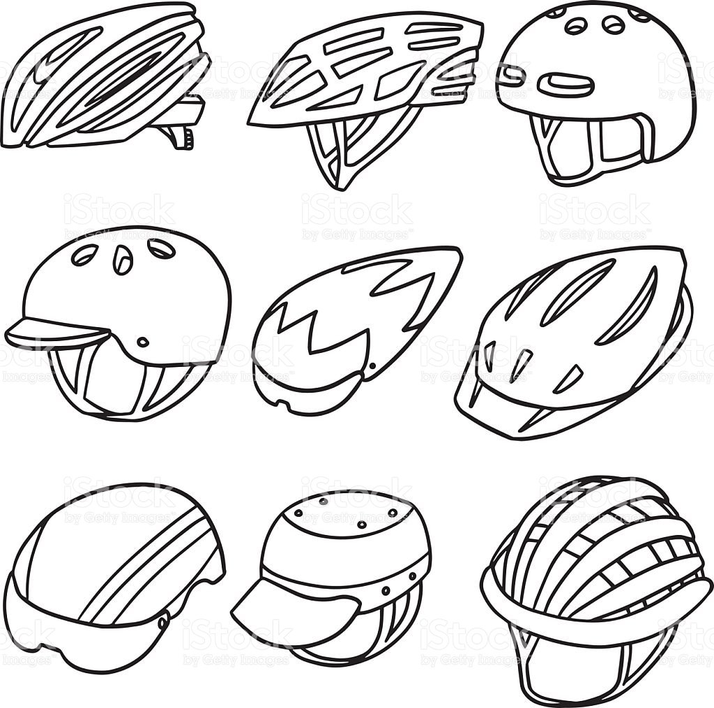 Bike Helmet Drawing at PaintingValley.com | Explore collection of Bike