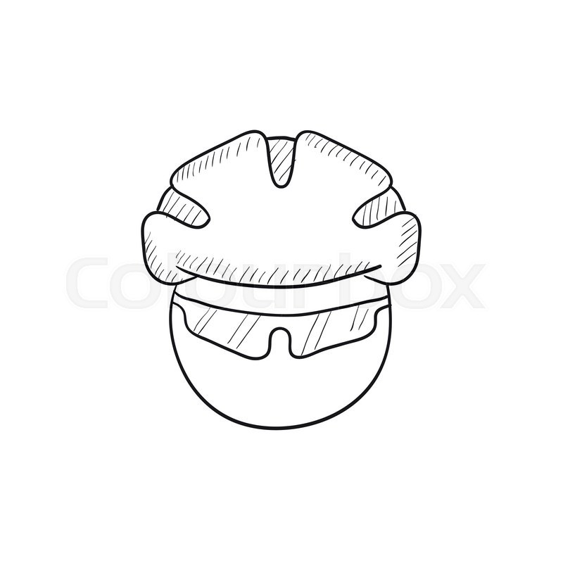 800x800 Man In Bicycle Helmet And Glasses Stock Vector Colourbox - Bike Helmet Drawing