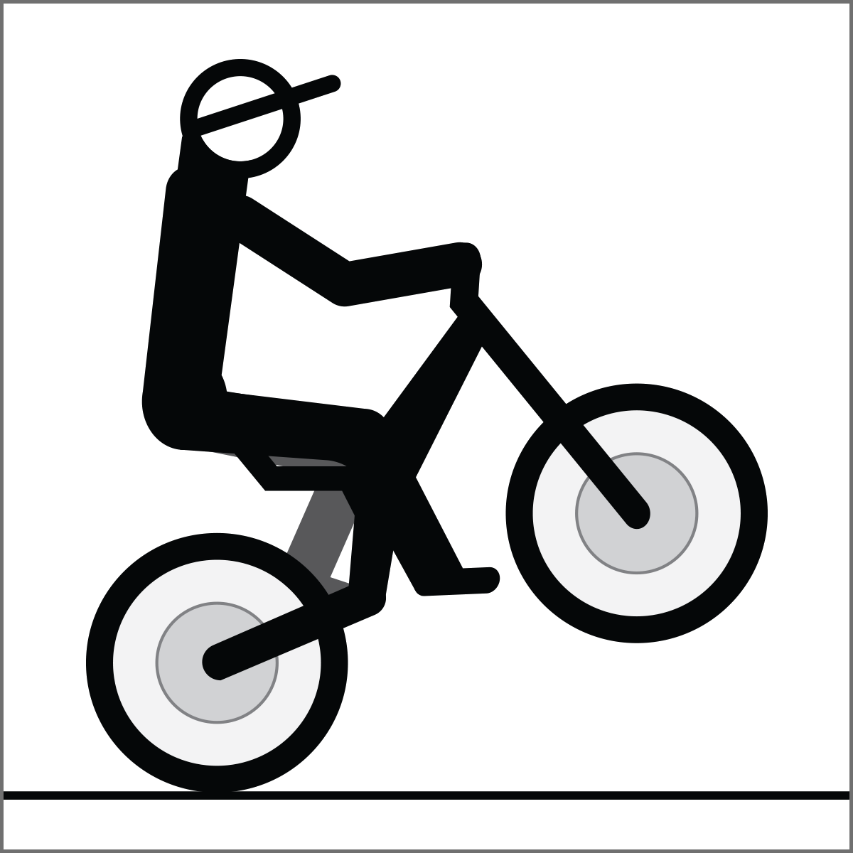 1200x1200 Free Rider Hd - Bike Line Drawing