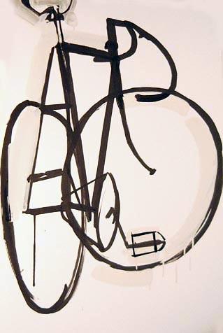 319x476 stylised line drawings - Bike Line Drawing