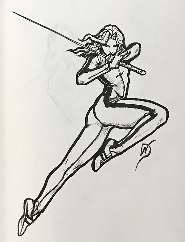 600x786 david woo kill bill the drawing club - Bill Drawing