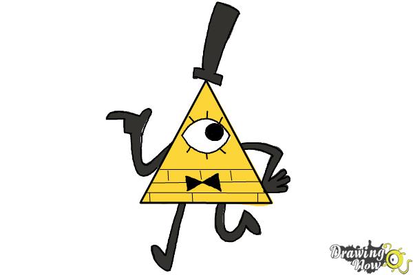 600x400 how to draw bill cipher from gravity falls - Bill Drawing