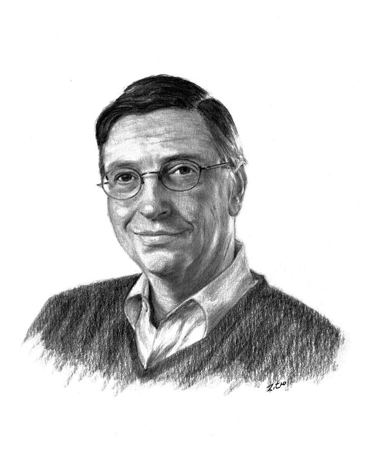 718x900 bill gates drawing - Bill Gates Drawing