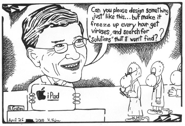 600x409 bill gates microsoft ipad art print - Bill Gates Drawing