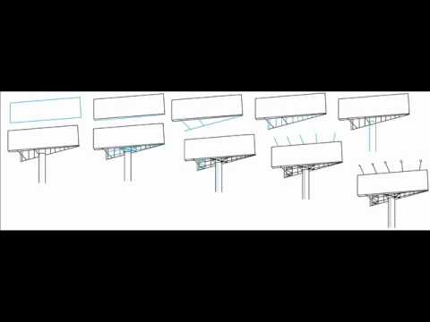 480x360 How To Draw A Billboard Sign Step - Billboard Drawing