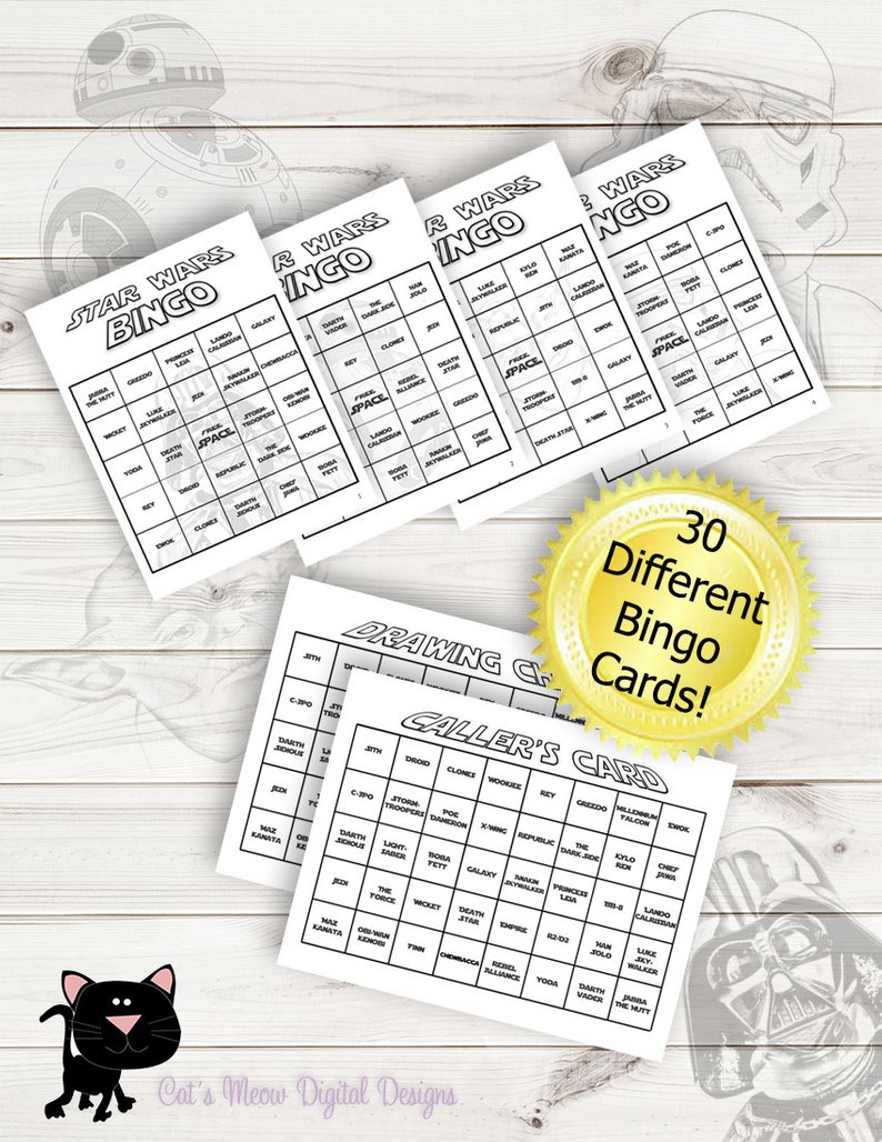 794x1028 star wars bingo cards caller's card and drawing chips etsy - Bingo Drawing