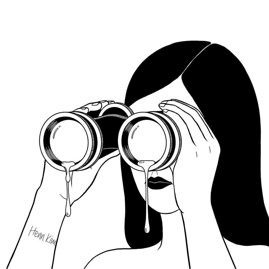 Binoculars Drawing