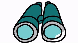 320x180 Binoculars Cartoon Illustration Hand Drawn Animation Transparent - Binoculars Drawing