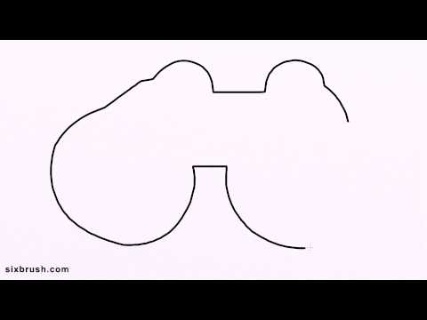 480x360 K How To Draw Binocular For Kids Step - Binoculars Drawing