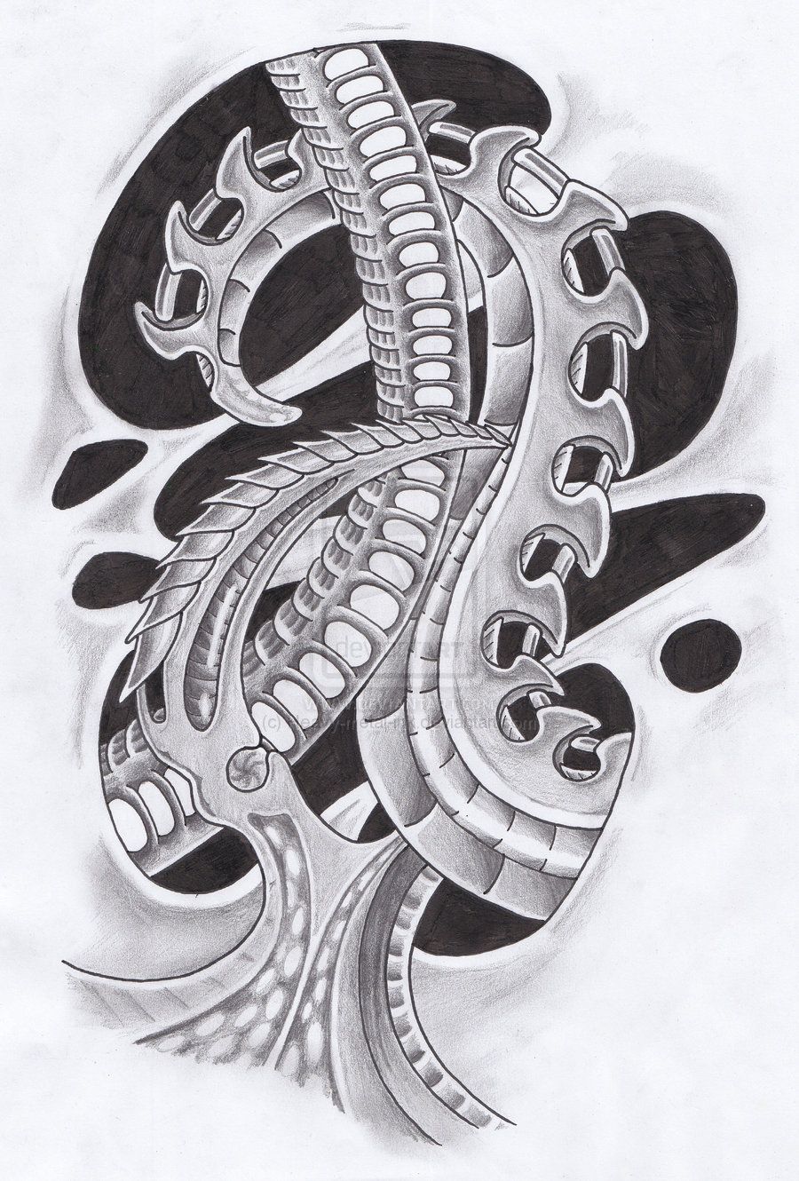 900x1330 Biomechanical Drawings Biomechanical Design - Biomechanical Drawings