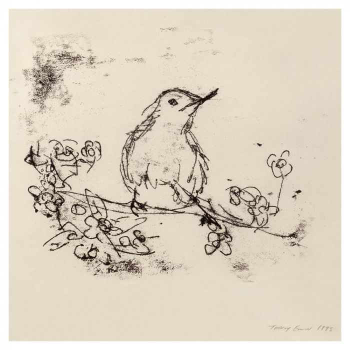 700x700 Tracey Emin Ra 'bird Drawing' Greetings Card - Bird Drawing