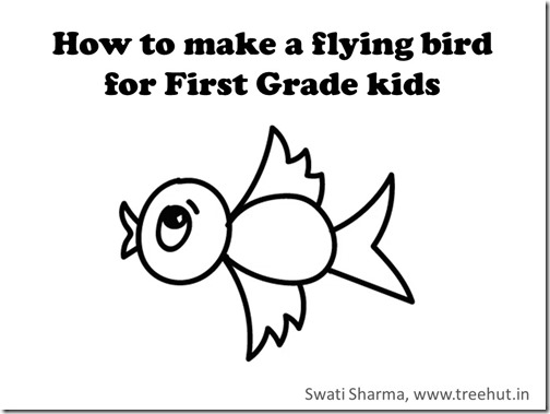 504x379 How To Draw A Flying Bird For Grade Kids Video - Bird Drawing For Kids