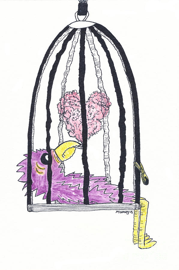 597x900 bird in a cage drawing - Bird In A Cage Drawing