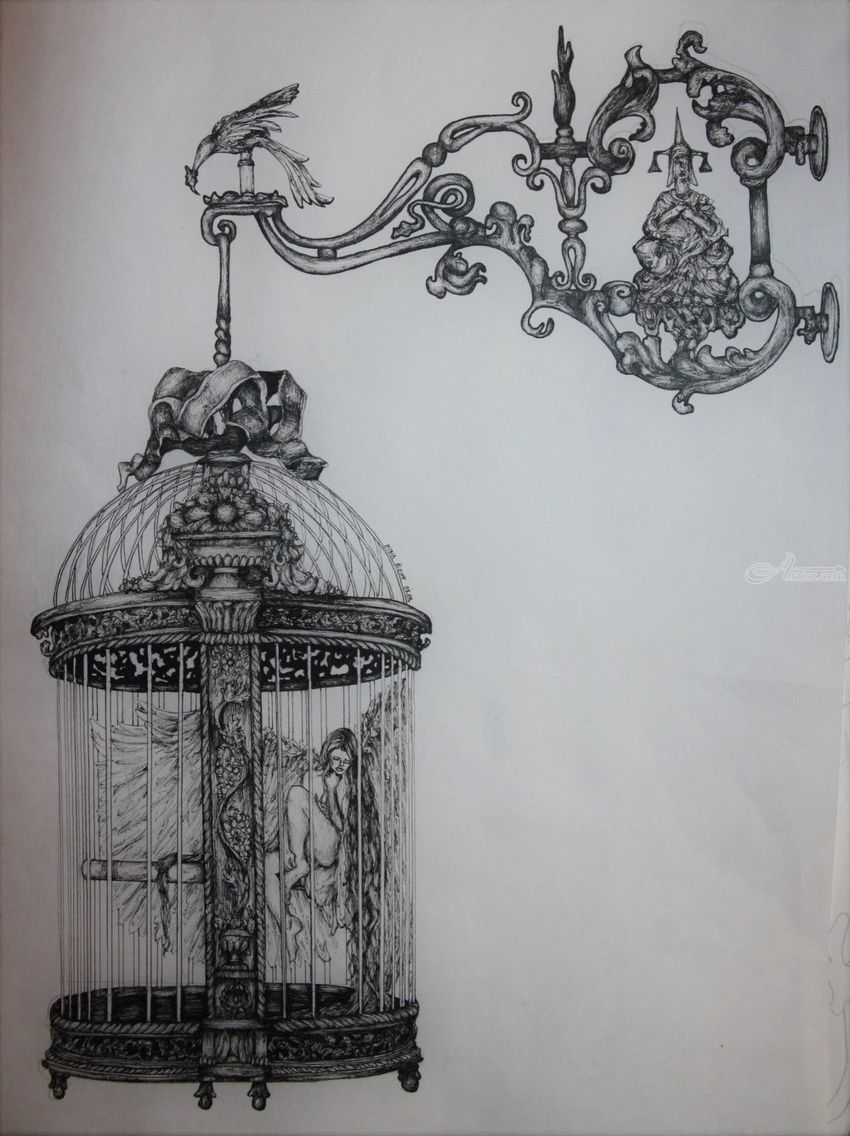 850x1136 bird in the cage architecture, decorative arts, drawings sketch - Bird In A Cage Drawing