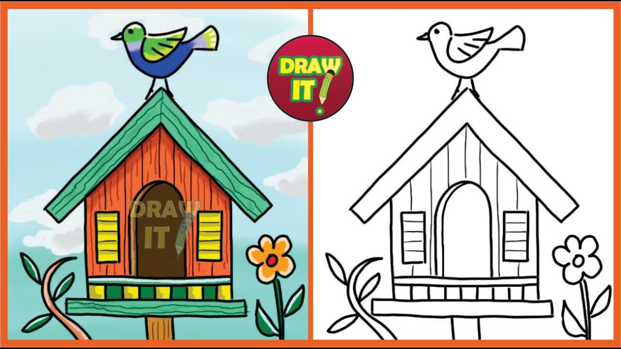 Birdhouse Drawing at Explore collection of