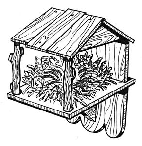 292x300 Nest Box Bird House - Birdhouse Drawing