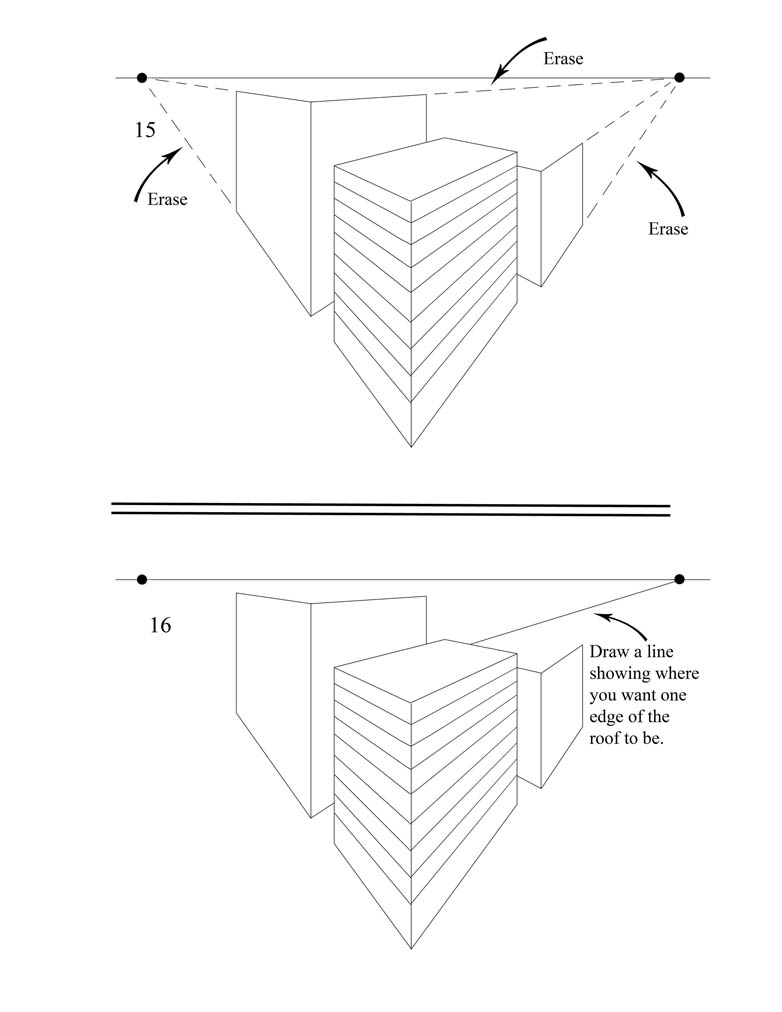 782x1012 Two Point Perspective Bird's Eye View - Birds Eye View Drawing