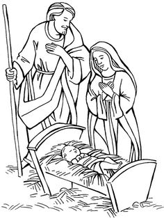 Birth Of Jesus Drawing At Paintingvalley.com 