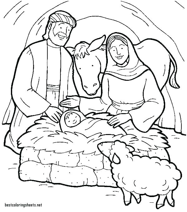 Birth Of Jesus Drawing at PaintingValley.com | Explore ...