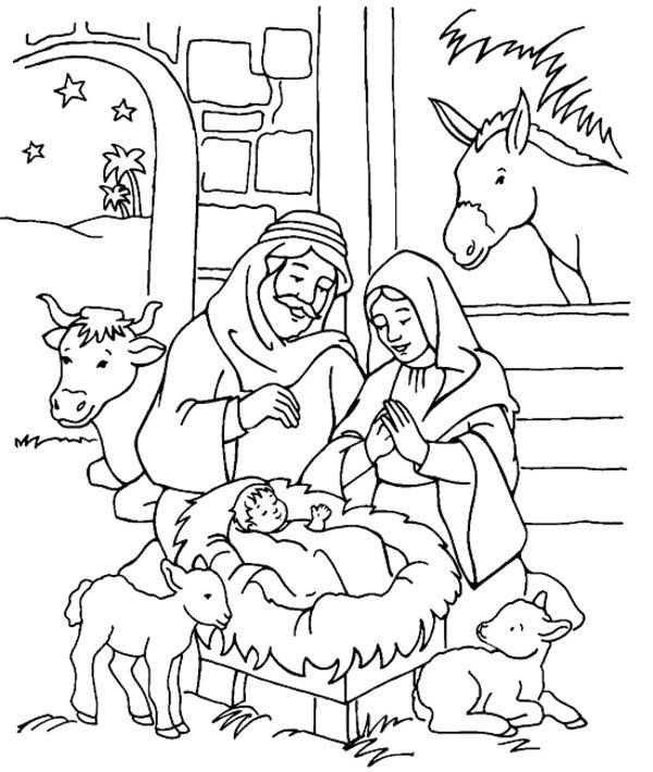 Download Birth Of Jesus Drawing at PaintingValley.com | Explore ...