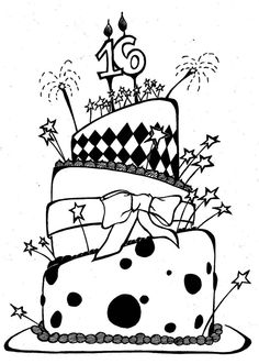 Birthday Cake Drawing