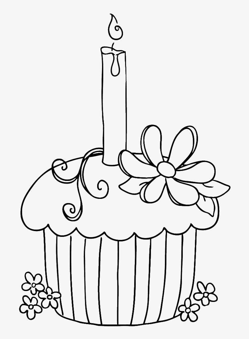 820x1115 Happy Birthday Coloring Pages - Birthday Cake Drawing