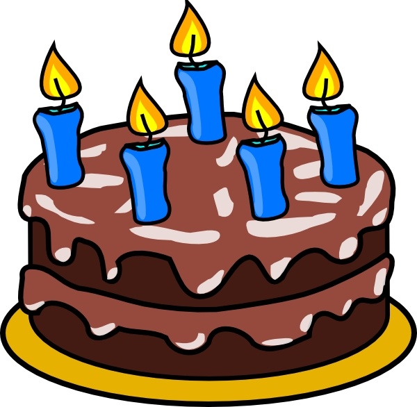 600x586 Free Birthday Cake Clipart - Birthday Cake Drawing Images