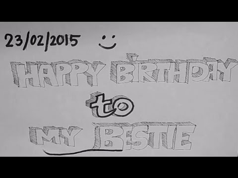 480x360 time lapse drawing best way to wish your best friend's birthday - Birthday Drawing Ideas