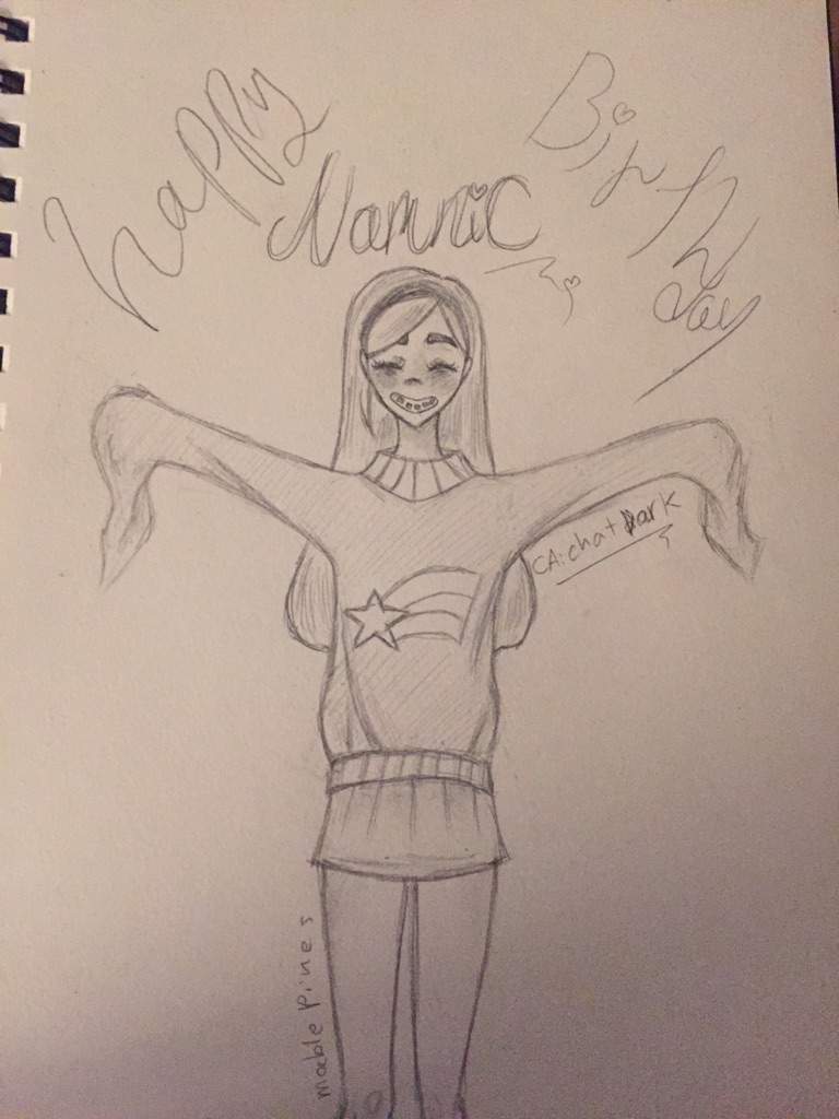 768x1024 gravity falls - Birthday Gift Drawing