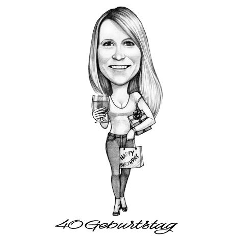 463x463 Personalised Cartoon Family Portrait And Caricature - Birthday Gift Drawing