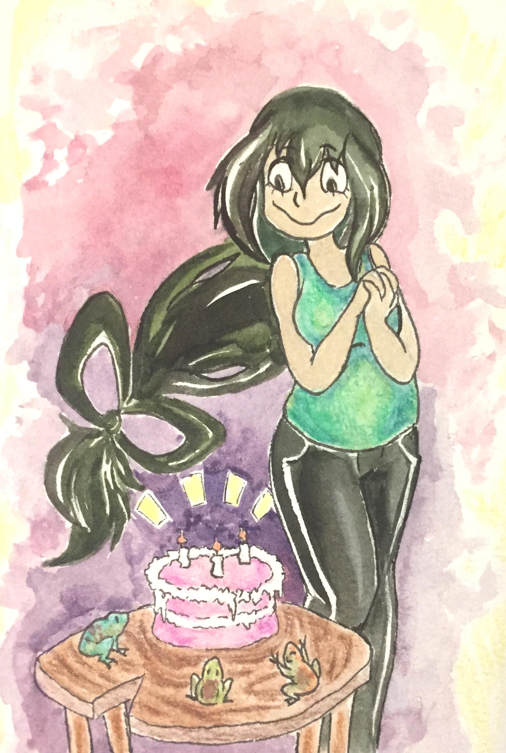 1733x2578 quick drawing for the birthday girl! bokunoheroacademia - Birthday Girl Drawing