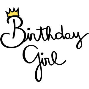 300x300 Silhouette Design Store - Birthday Girl Drawing
