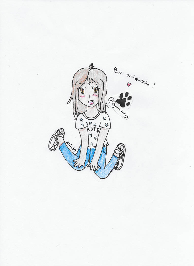 764x1047 Speed Drawing Birthday Girl - Birthday Girl Drawing