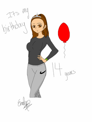 320x427 Birthdaygirl Drawings On Paigeeworld Pictures Of Birthdaygirl - Birthday Girl Drawing