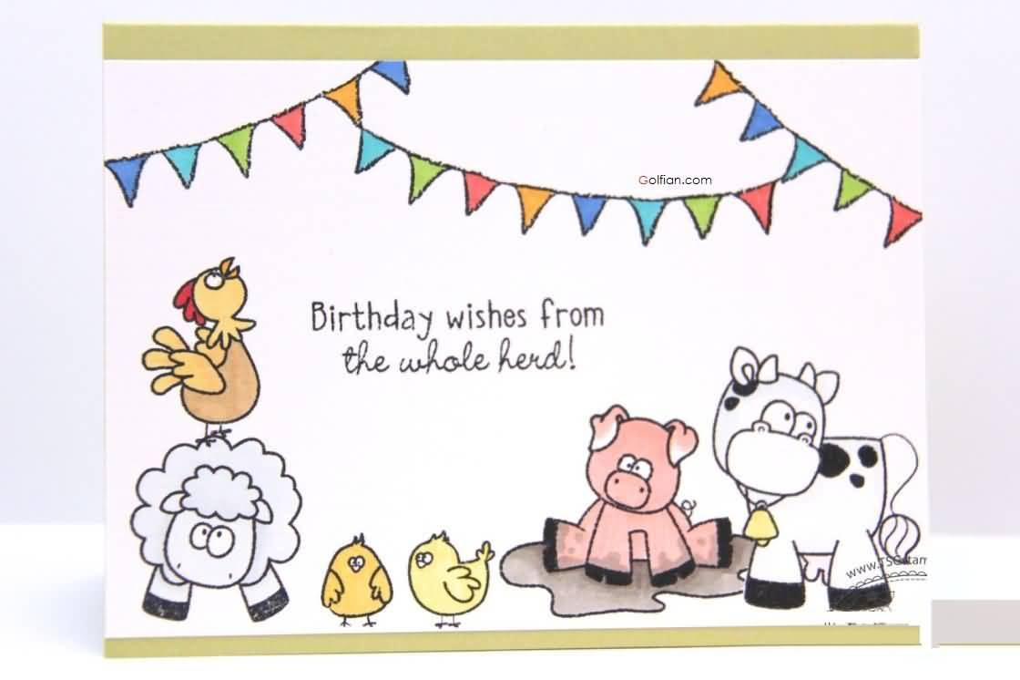 1120x746 crazy birthday wishes from the whole herd - Birthday Wishes Drawing