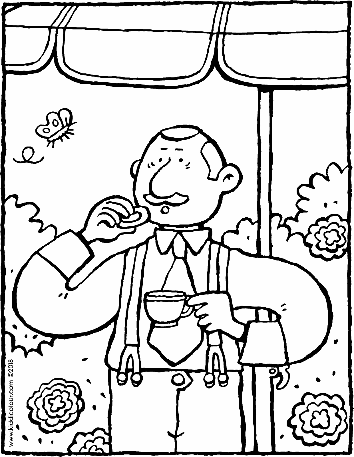 1240x1600 coffee with a biscuit - Biscuit Drawing