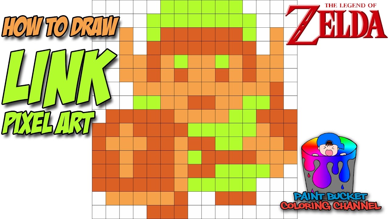 1280x720 how to draw link pixel art bit - Bit Drawing