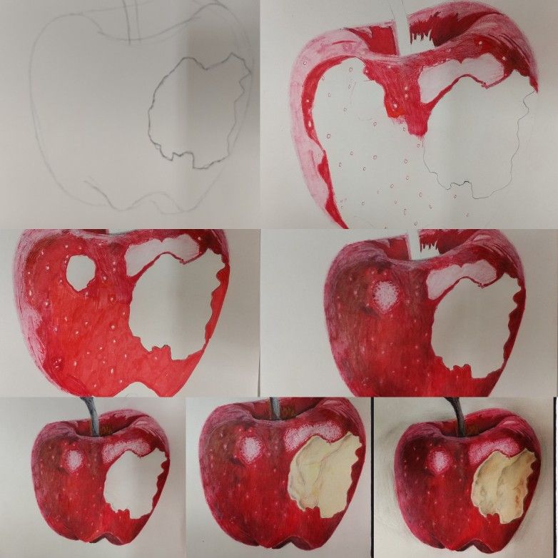 Bitten Apple Drawing at Explore collection of
