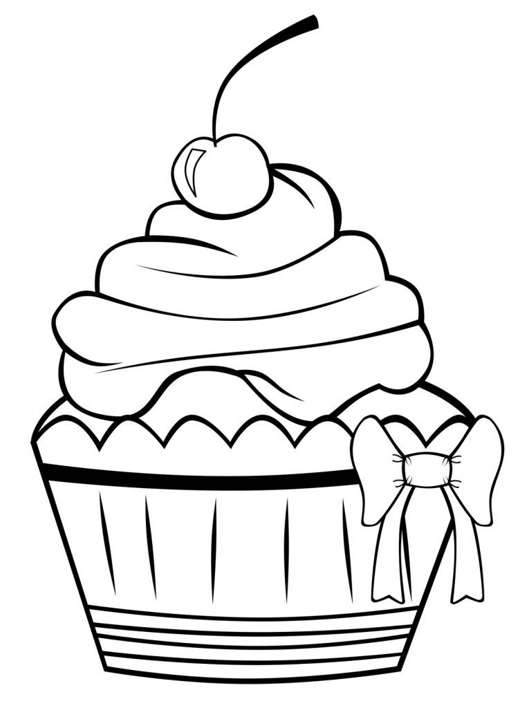 765x1024 Huge Collection Of 'cupcake Drawing Black And White' Download - Black And White Cupcake Drawing