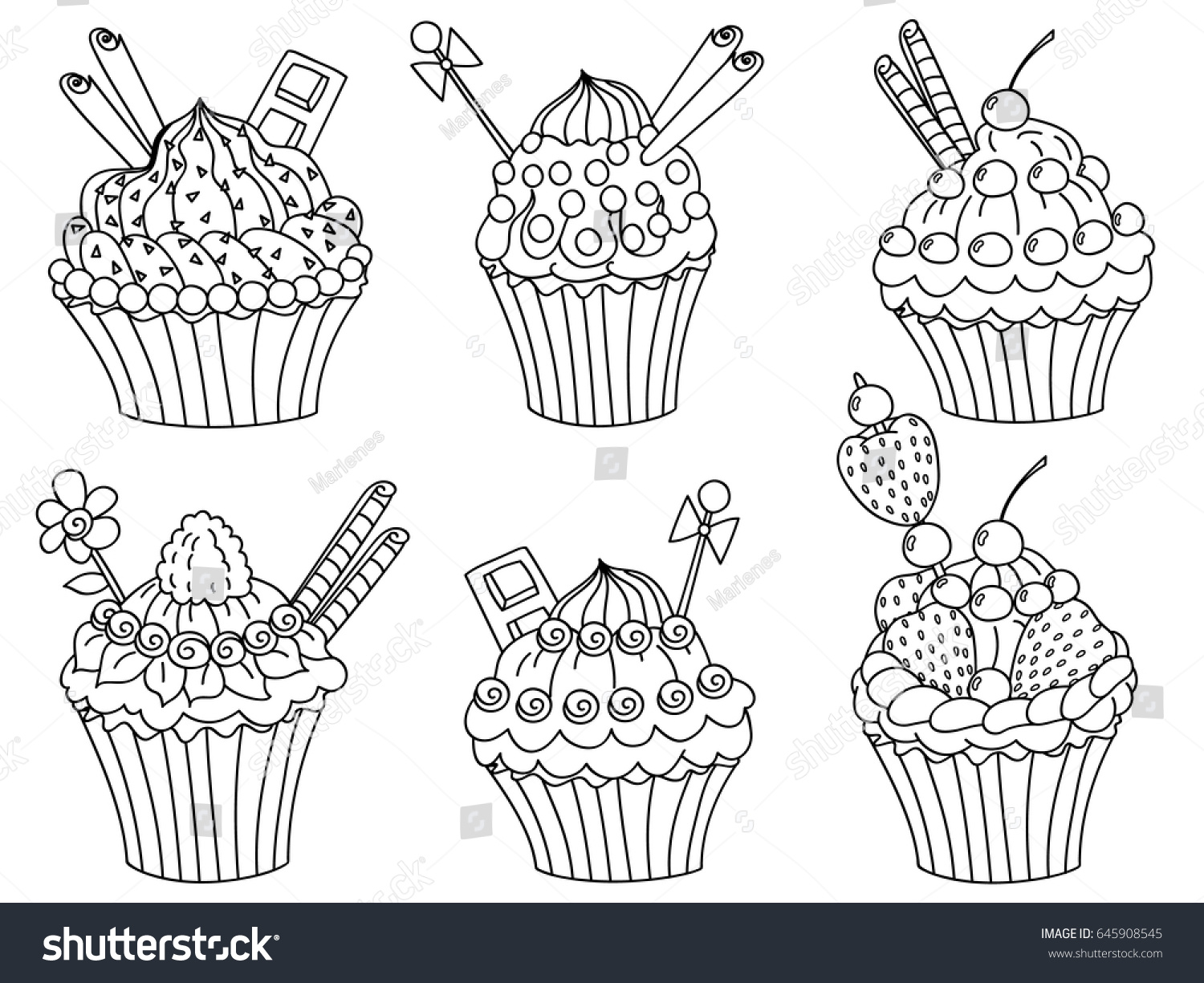 1500x1225 Birthday Party Clip Art Black And White Cupcake Clipart - Black And White Cupcake Drawing