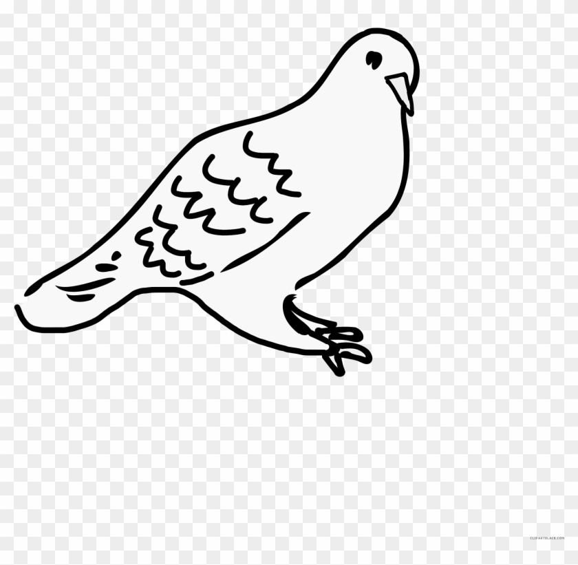 840x821 Love Doves Animal Free Black White Clipart Images Clipartblack - Black And White Dove Drawing
