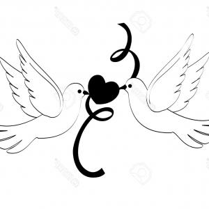 300x300 Black And White Dove Flying Sohadacouri - Black And White Dove Drawing