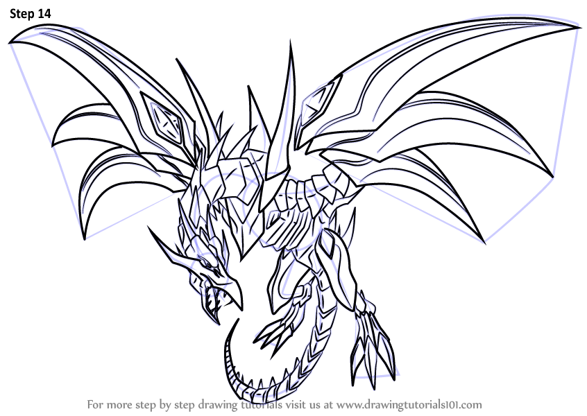 846x600 Learn How To Draw Red Eyes Black Dragon From Yu Gi Oh! Official - Black And White Dragon Drawings