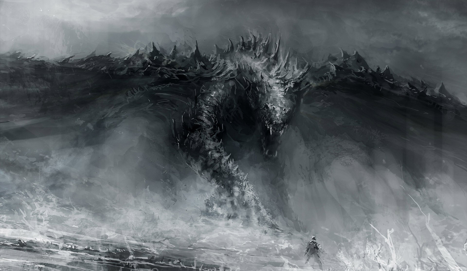 1920x1116 Black And White Dragon Drawings Wallpapers Hd Desktop And Mobile - Black And White Dragon Drawings