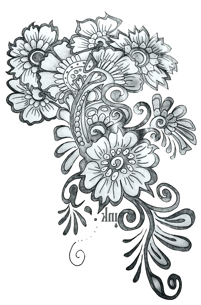 677x1024 handy tutorials on how to draw a flower cool designs black - Black And White Drawing Designs
