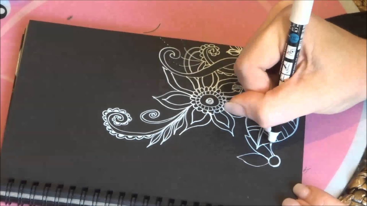 1280x720 Speed Doodle Drawing - Black And White Drawing Designs