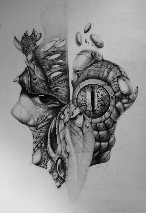 490x712 Art Black And White Drawings - Black And White Drawing Ideas